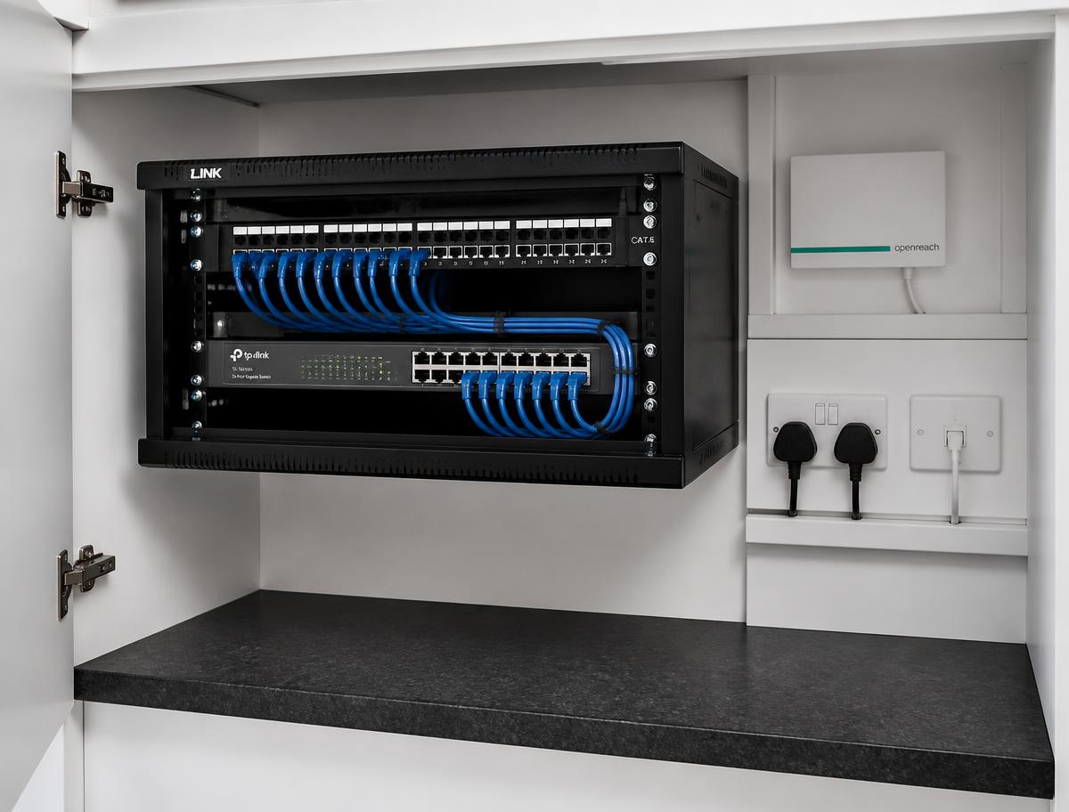 Reliable guest WiFi equipment installed in a holiday rental